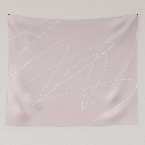 Item preview, Copy of Pastel soft pale pink with white scribbles original art designed and sold by HTPOP.