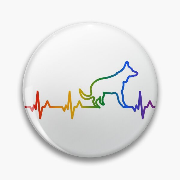 Item preview, Dog Heartbeat in Rainbow designed and sold by belly-e-luna.