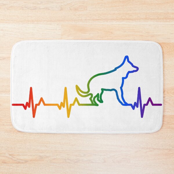 Item preview, Dog Heartbeat in Rainbow designed and sold by belly-e-luna.