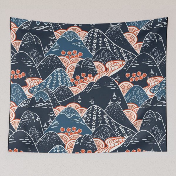 Item preview, Oriental mountains designed and sold by Rakos-Merch.
