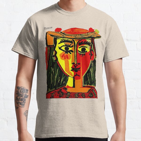 Pablo Picasso Woman In A Hat 1962 T Shirt, Artwork, tshirt, tee, jersey, poster, artwork Classic T-Shirt