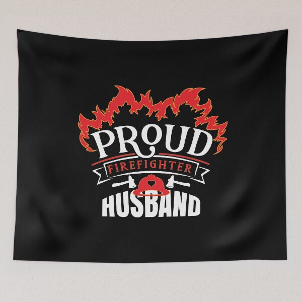 Item preview, Proud Firefighter Husband Appreciation Family Member Gift design designed and sold by Grabitees.