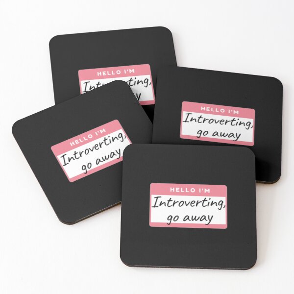 Item preview, Hello i'm Introverting, go away | Funny Introvert name Tag designed and sold by BloompodDesigns.