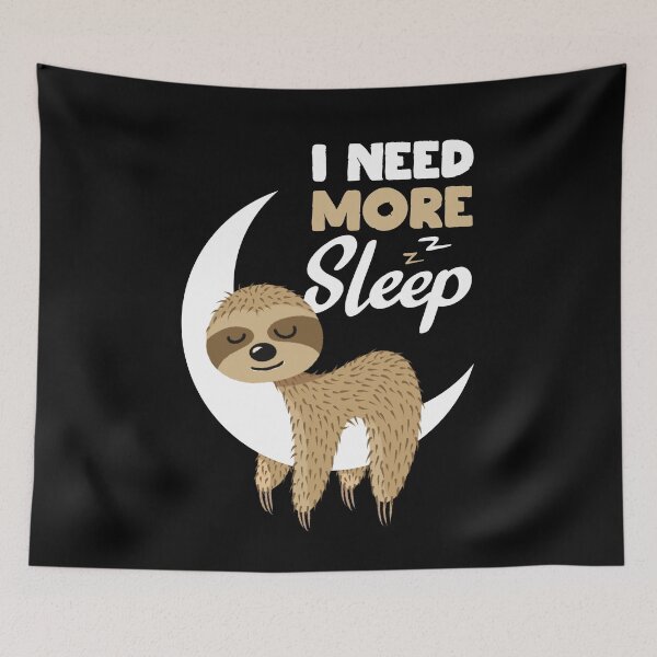 Item preview, Sarcastic Funny I Need More Sleep Nap Sleepyhead Sloth Gift designed and sold by Teeleo.