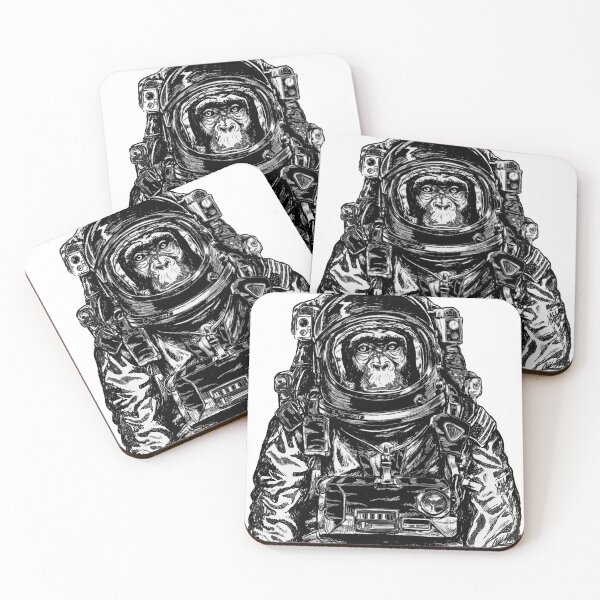 Item preview, Monkey Astronaut Wearing Space Suit Design designed and sold by SKETCHEAJ.