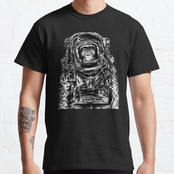 Monkey Astronaut Wearing Space Suit Design Classic T-Shirt