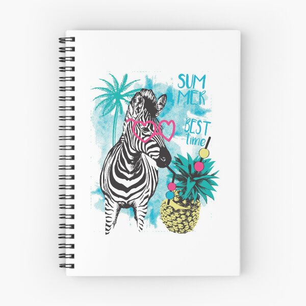 Item preview, Zebra Resting on a Beach With a Pineapple Cocktail designed and sold by PineappleTee.