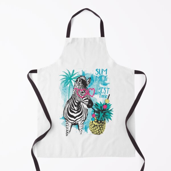 Item preview, Zebra Resting on a Beach With a Pineapple Cocktail designed and sold by PineappleTee.