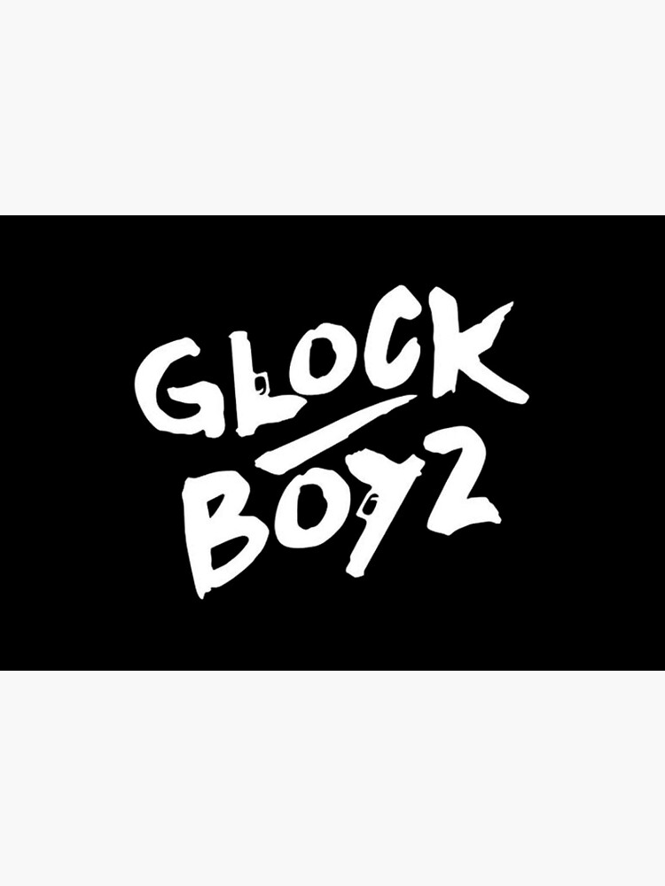"Glock Boyz Logo White " Mask for Sale by KushMink Redbubble