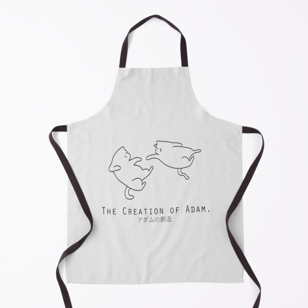 Item preview, The Creation of Adam with Kawaii Cats Simple/Minimalistic Art designed and sold by Neroaida.
