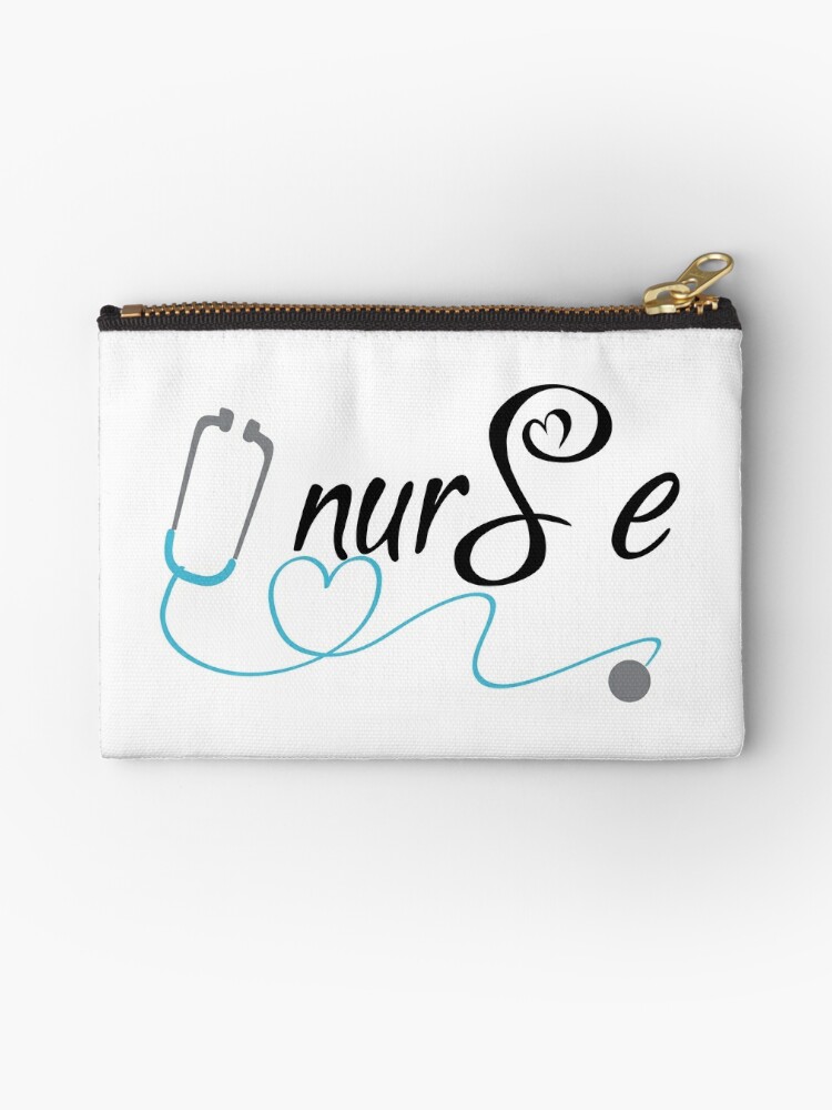 Download Nurse Svg Nurse Stethoscope Heart Stethoscope Nurselife Nurse Life Cutting Files For Use With Silhouette Studio Cricut Zipper Pouch By Asprinting Redbubble