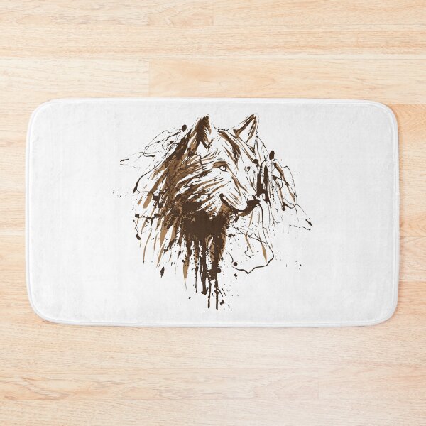 Item preview, Brown Wolf Line Art designed and sold by JTS STORE.