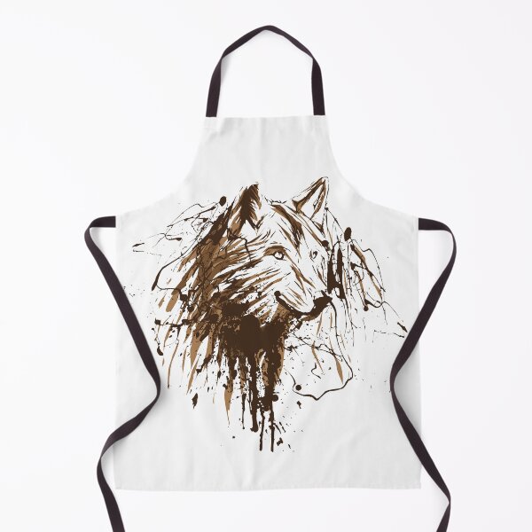 Item preview, Brown Wolf Line Art designed and sold by JTS STORE.