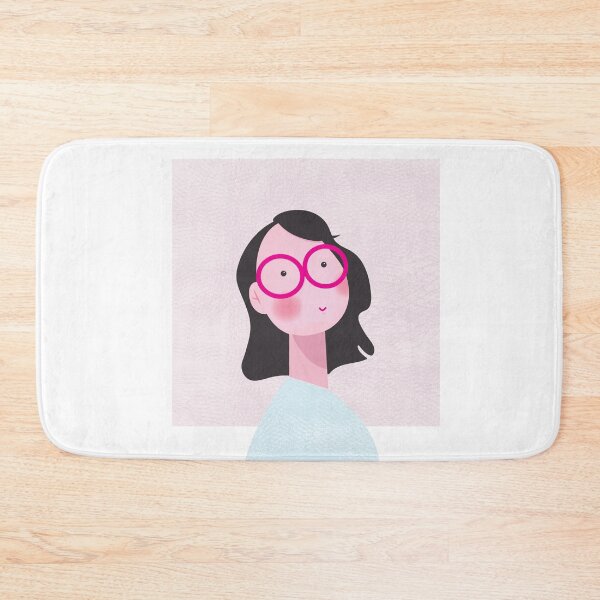 Item preview, Girl in Glasses Sticker designed and sold by Polly-64.