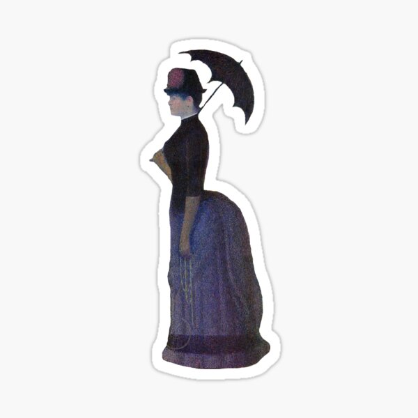 Woman From A Sunday on La Grande Jatte, Georges Seurat - for Sondheim Fans Sticker