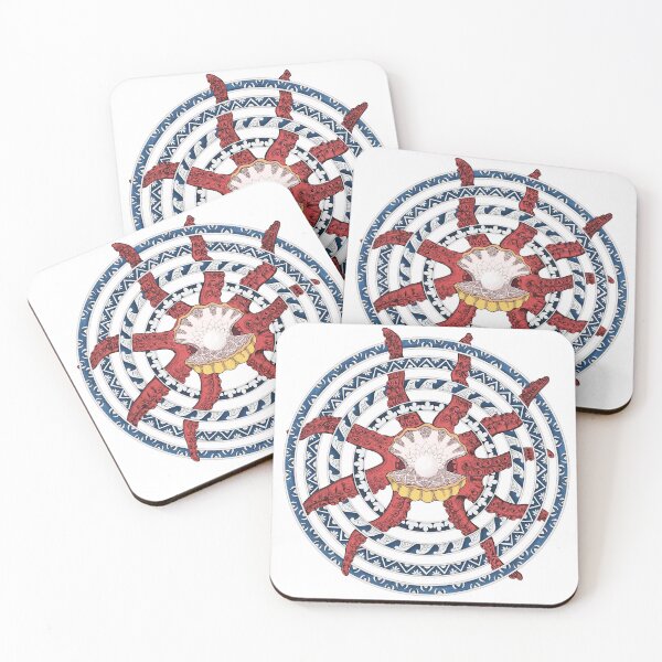 Item preview, Sea Mandala Pearl Octopus designed and sold by AKUL-ART.