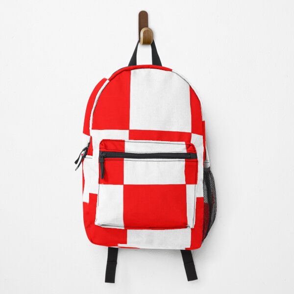 Item preview, Kockice Hrvatska red White squares designed and sold by EarthlingHelena.