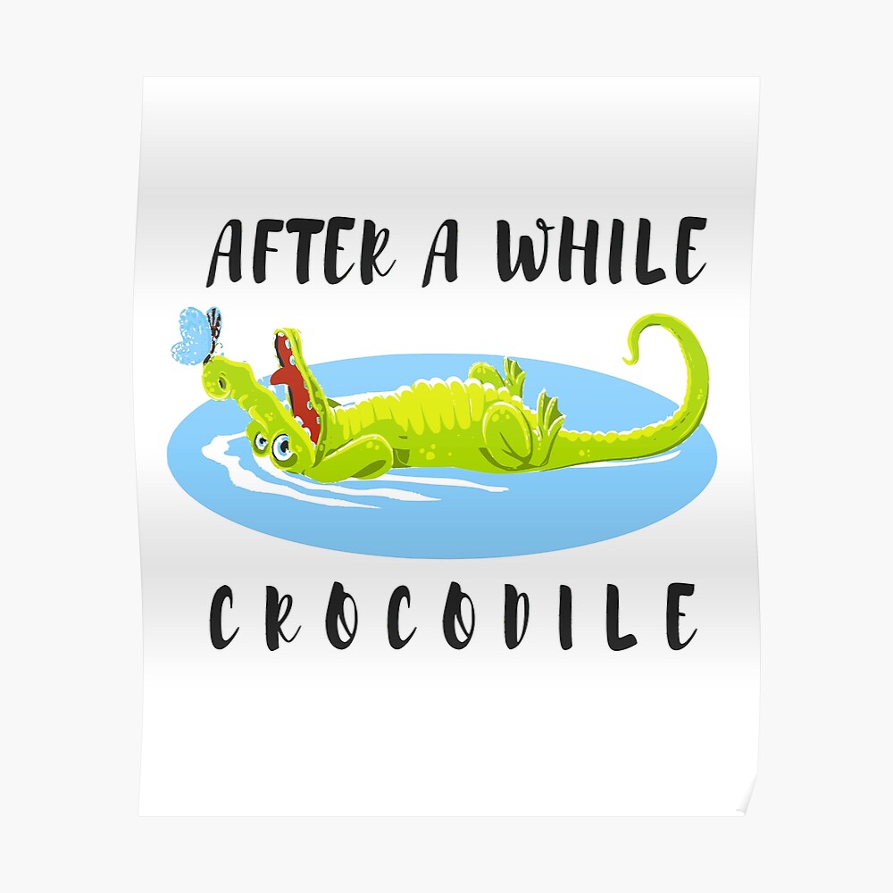 Kids Collection After A While Crocodile Sticker By Elysia Bliss Redbubble