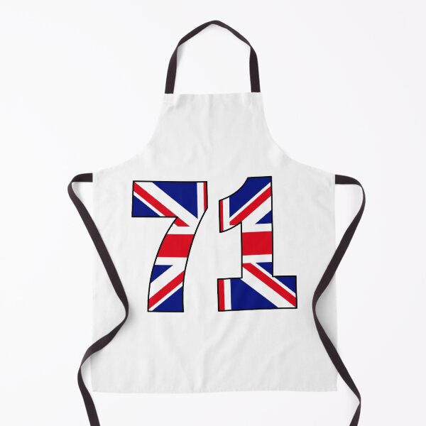 Item preview, Number 71 with UK flag on the background designed and sold by AllShirts21.