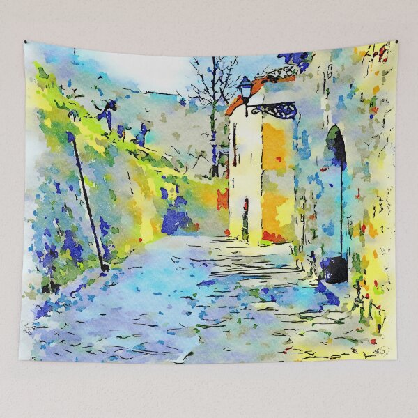Item preview, Glimpse of an alley of Laureana Cilento designed and sold by Giuseppe Cocco.
