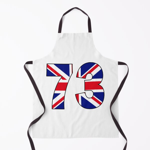 Item preview, Number 73 with UK flag on the background designed and sold by AllShirts21.