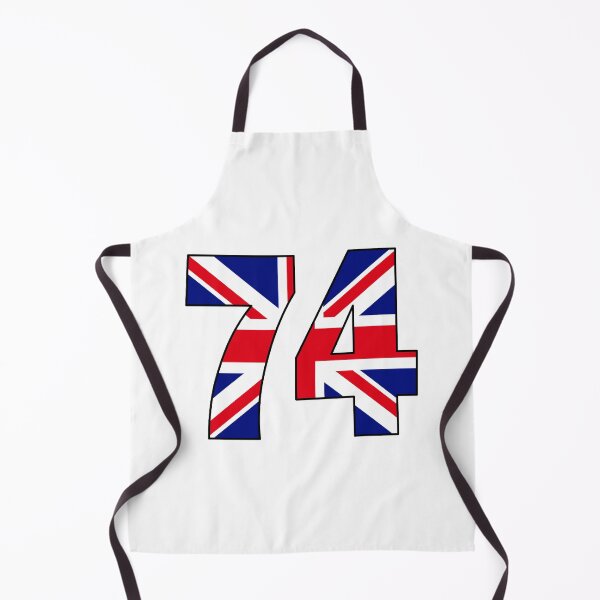 Item preview, Number 74 with UK flag on the background designed and sold by AllShirts21.