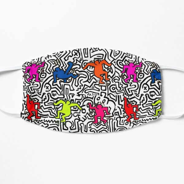 dancing colors Flat Mask