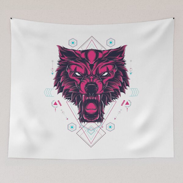 Item preview, Wolf Sacred Geometry Art designed and sold by JTS STORE.