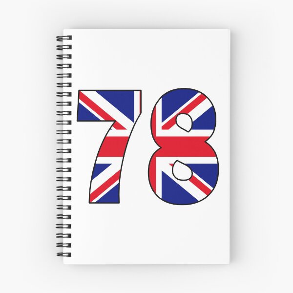 Item preview, Number 78 with UK flag on the background designed and sold by AllShirts21.