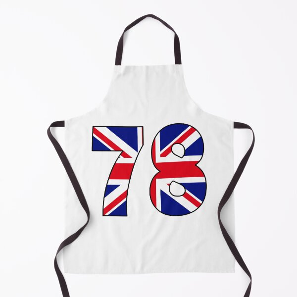 Item preview, Number 78 with UK flag on the background designed and sold by AllShirts21.