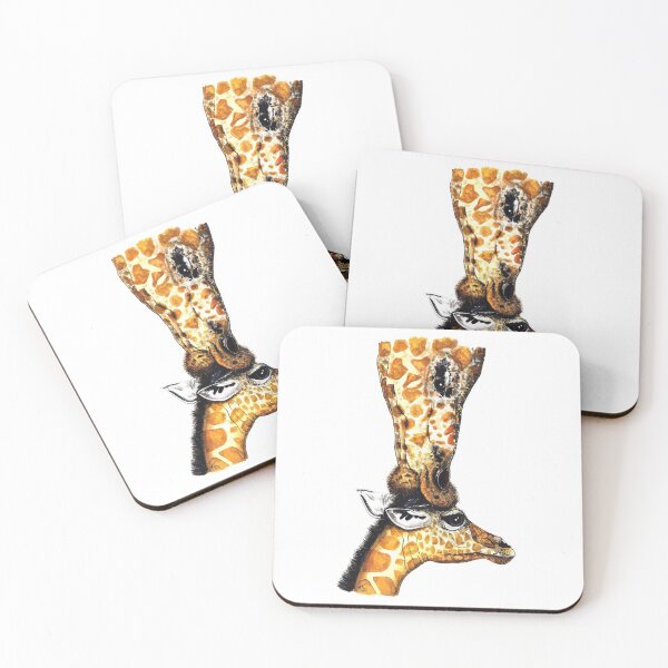 Item preview, Giraffe kisses designed and sold by artbysarahallen.