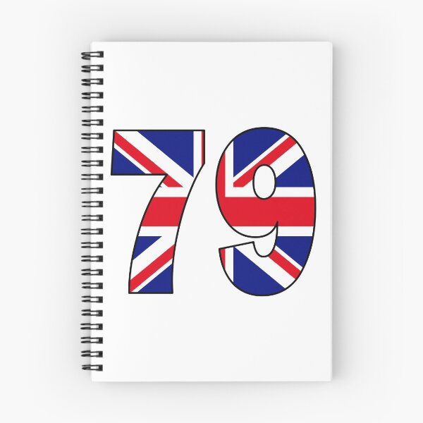 Item preview, Number 79 with UK flag on the background designed and sold by AllShirts21.
