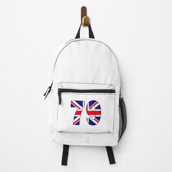 Item preview, Number 79 with UK flag on the background designed and sold by AllShirts21.
