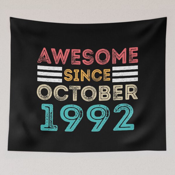 Item preview, Retro Vintage 28th Birthday - Awesome Since October 1992 designed and sold by meedTee.