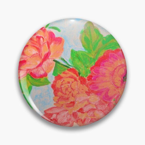 Item preview, peonies painting designed and sold by Fiveladiesart.