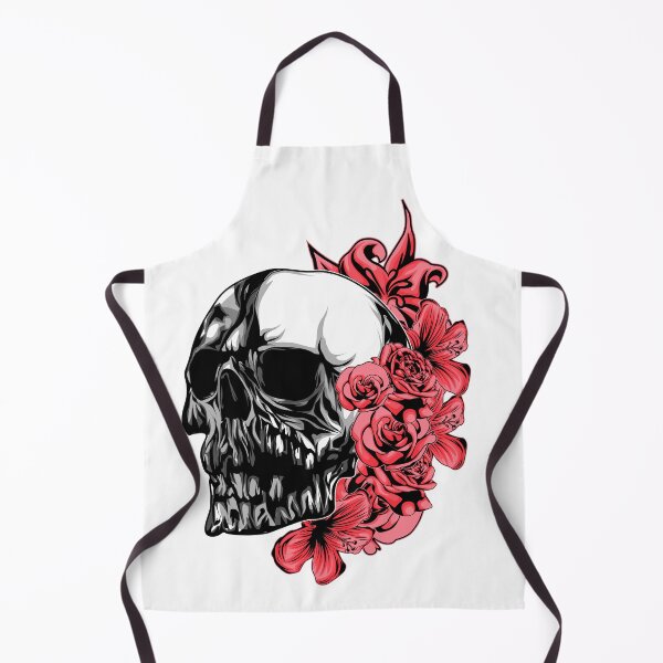 Item preview, Skull With Red Flowers designed and sold by JTS STORE.