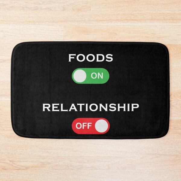 Item preview, Food ON relationship OFF designed and sold by Catsloversdotme.
