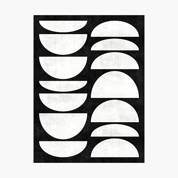 Item preview, Mid-Century Modern Pattern No.8 - Black and White Concrete designed and sold by Zoltan Ratko.