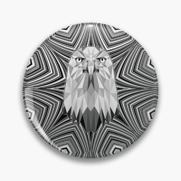 Artikelvorschau, Geometrischer Adler - Schwarzweiss-Monochrom entworfen und verkauft von NoMatterLab.