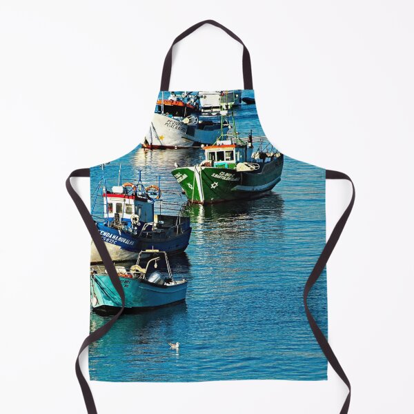 Item preview, Fishing Boats Anchorage Waterfront designed and sold by worldways.