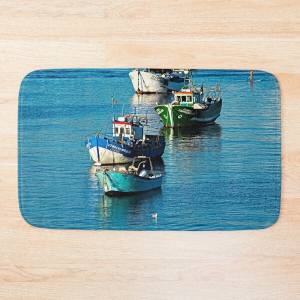 Item preview, Fishing Boats Anchorage Waterfront designed and sold by worldways.