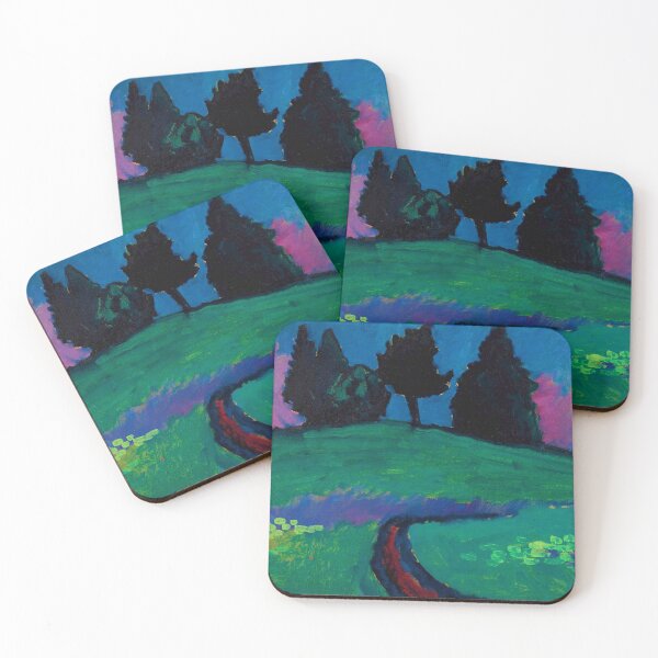 Item preview, Alexej von Jawlensky - Dark Trees over green Slope designed and sold by ArtExpression.