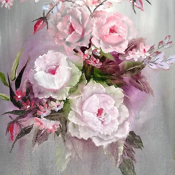 Artwork thumbnail, Pink Roses by DiensDesign