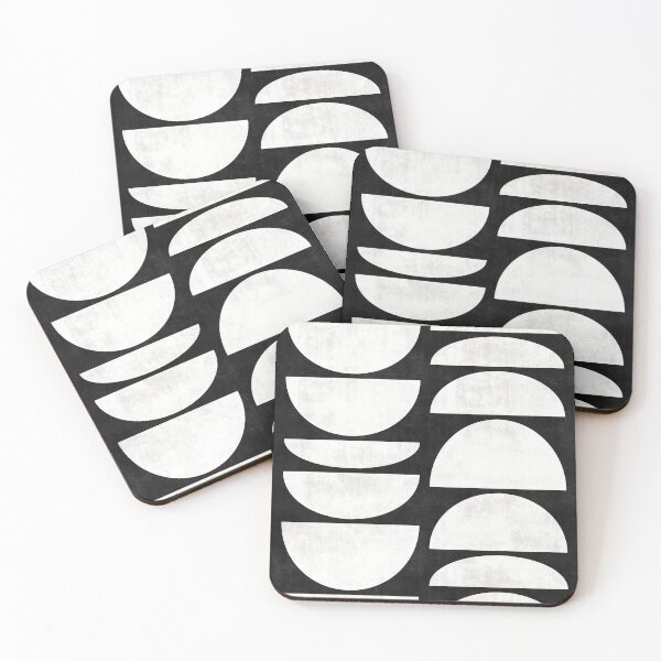 Item preview, Mid-Century Modern Pattern No.8 - Black and White Concrete designed and sold by Zoltan Ratko.