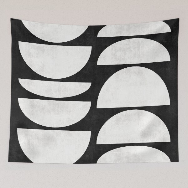 Item preview, Mid-Century Modern Pattern No.8 - Black and White Concrete designed and sold by Zoltan Ratko.