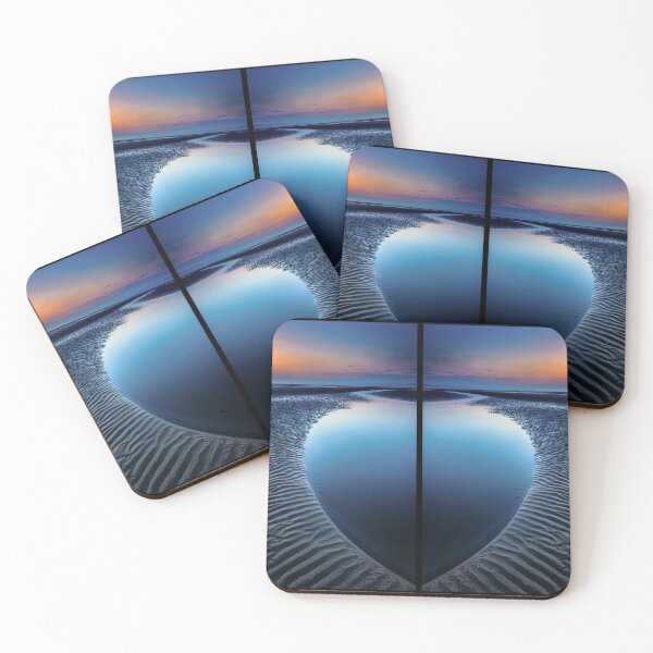 Item preview, Blue Heart Beach Diptych designed and sold by AJEvans.