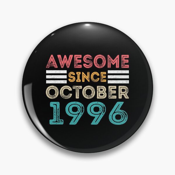 Item preview, Retro Vintage 24th Birthday - Awesome Since October 1996 designed and sold by meedTee.