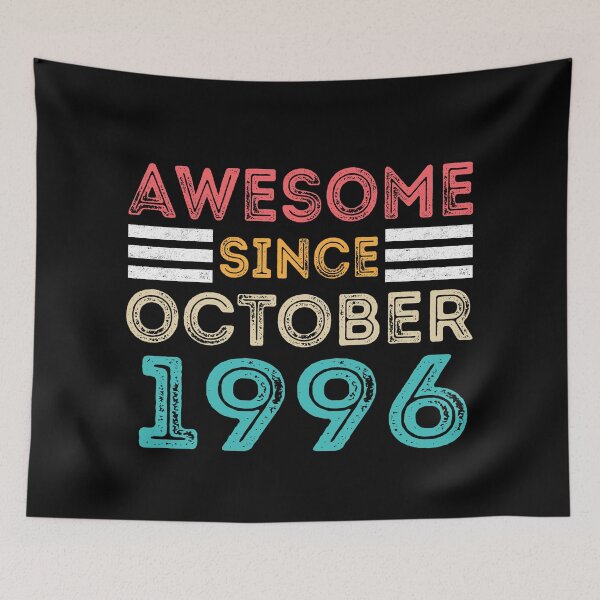Item preview, Retro Vintage 24th Birthday - Awesome Since October 1996 designed and sold by meedTee.