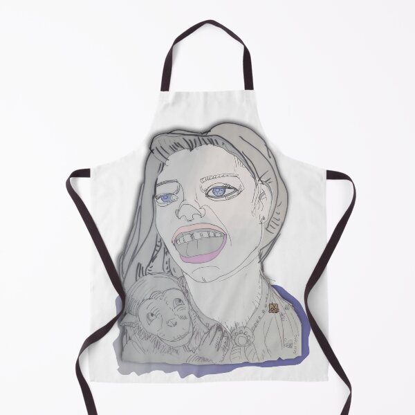 Item preview, Portrait of Kate and Capuchin Monkey (drawing by ACCI) designed and sold by VanyssaGraphics.