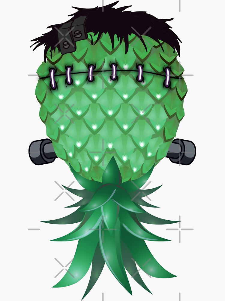 Swinger Upside Down Pineapple Frankenstein Sticker For Sale By Lemoboy Redbubble 5932